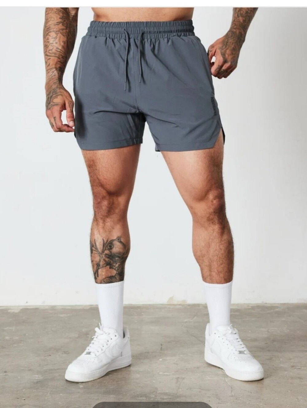 Vanquish Essential Denim Blue Performance 4" Shorts
